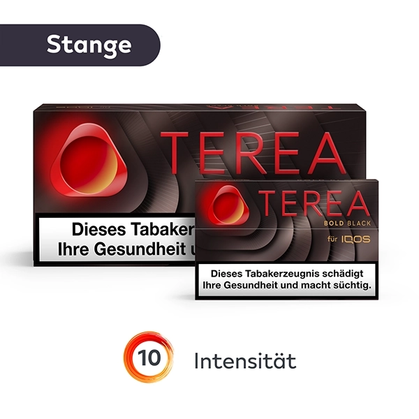 Terea Bold Black Tabaksticks für IQOS ILUMA in der Stange (10 Packungen)