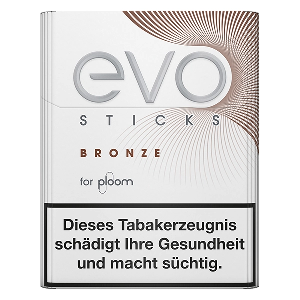 Die Evo Tobacco Sticks Bronze vor einem weissen Hintergrund