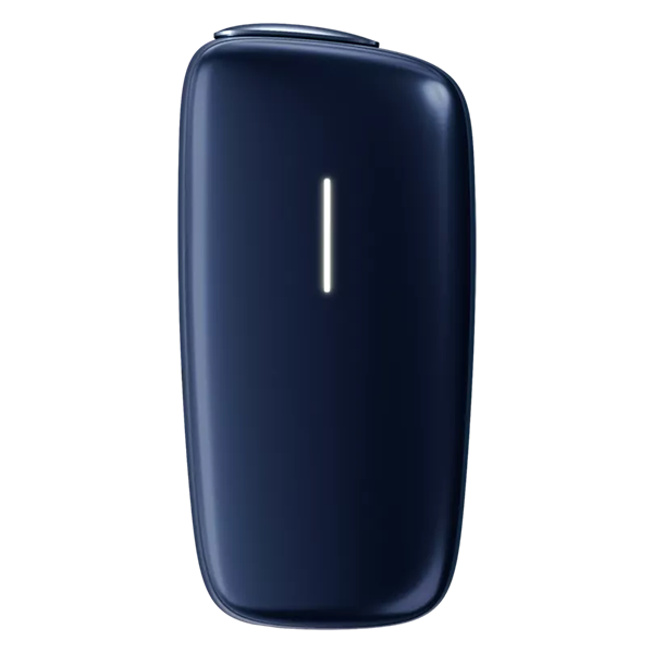 Die Ploom X Navy Blue Advanced vor einem weissen Hintergrund