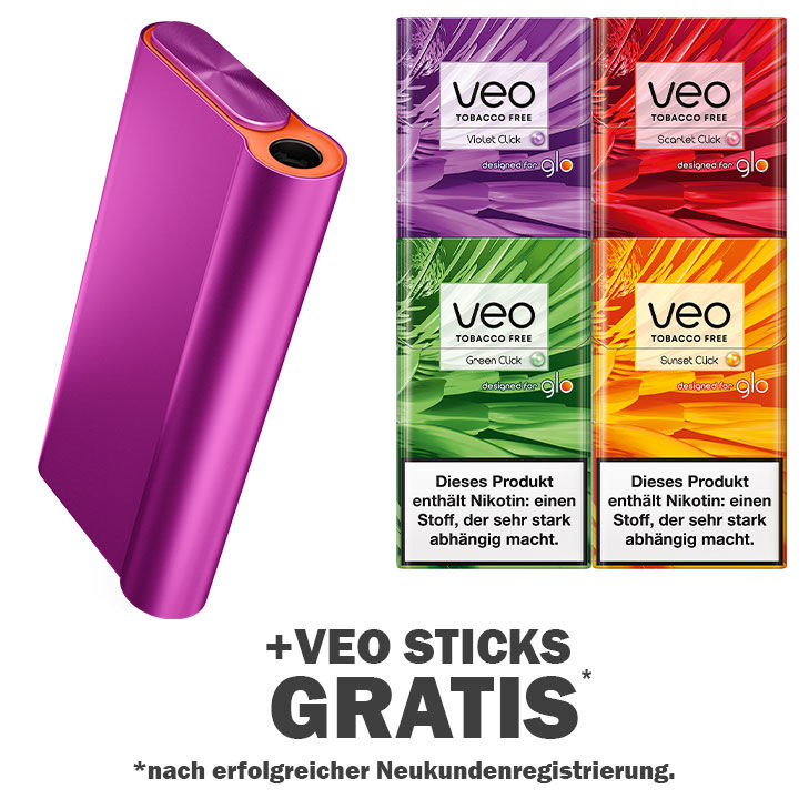 glo hyper x2 air Pink Velvet + gratis veo sticks