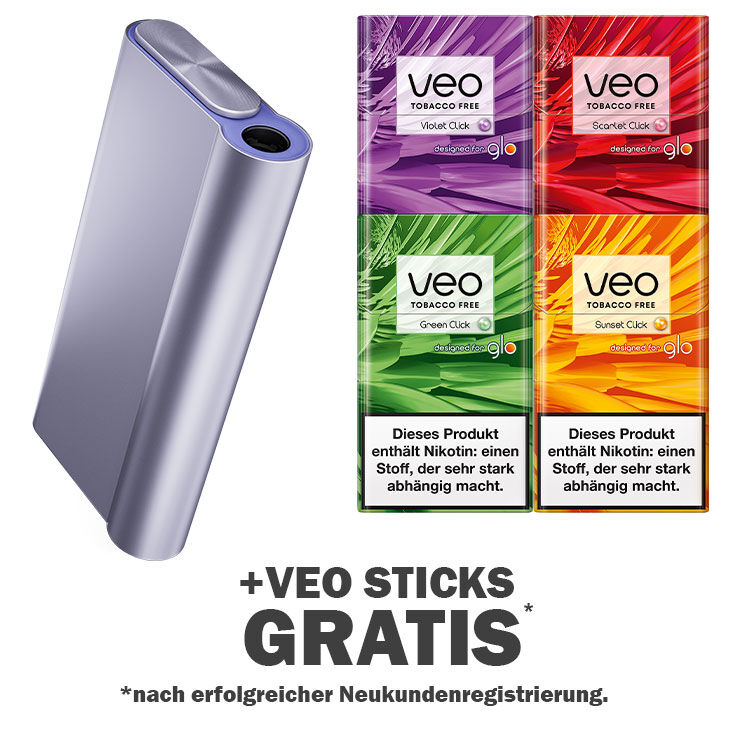 glo hyper x2 air Crisp Purple + gratis veo sticks