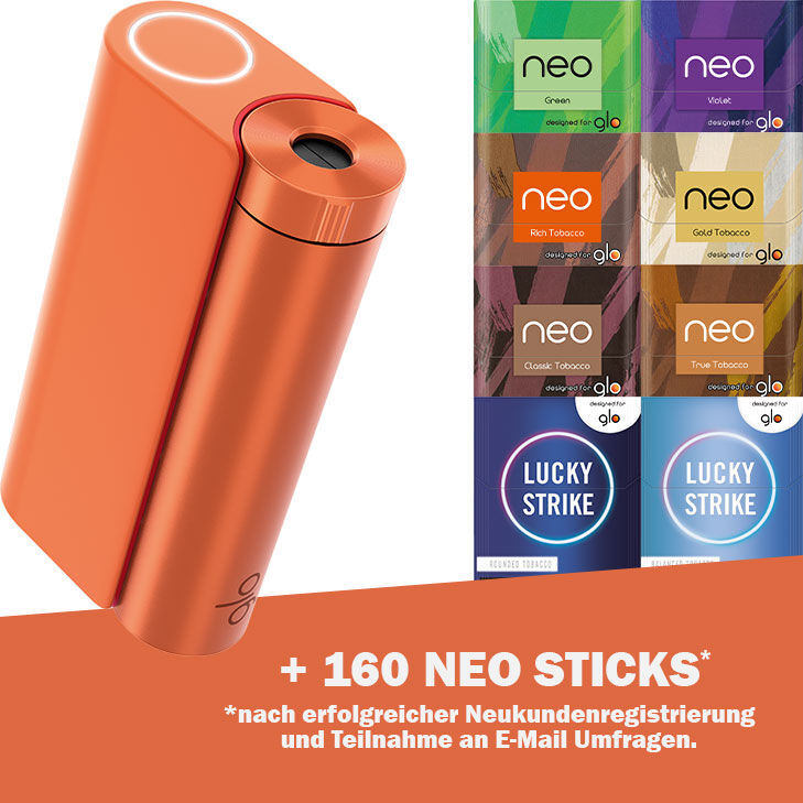 glo hyper x2 Orange + gratis neo sticks