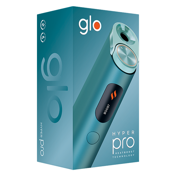 Das Glo Hyper Pro Jade Teal Devicekit horizontal plus gratis Sticks im Neukundenregistrierungs Angebot