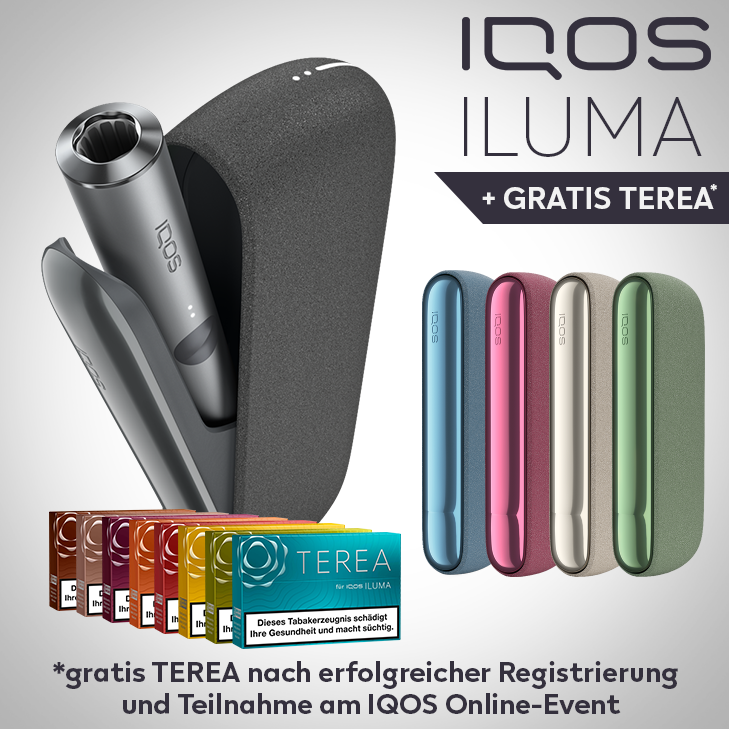 IQOS Iluma Pebble Grey (grau) + gratis TEREA